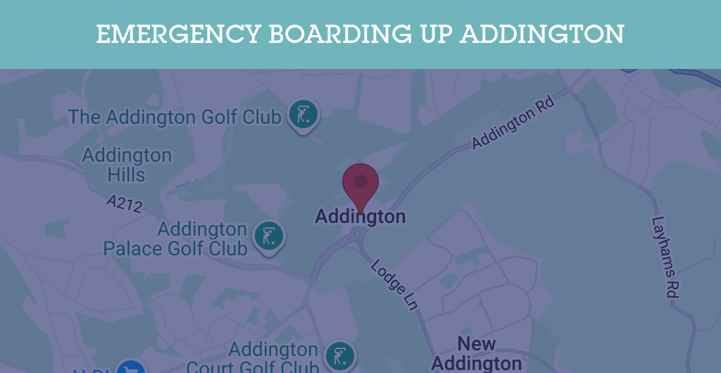 Emergency Boarding Up Services in Addington - CR postcode
