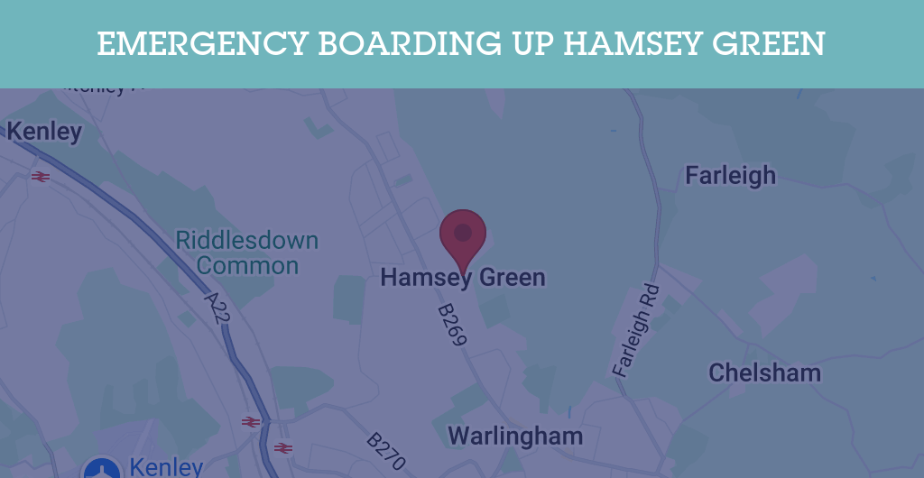 Emergency Boarding Up Services in Hamsey Green - CR postcode